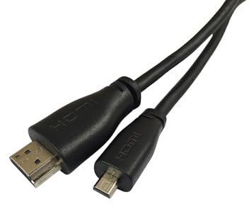 Micro HDMI to HDMI Cable - 1 Meter Black - 4K 60 for Raspberry Pi 4 and 5