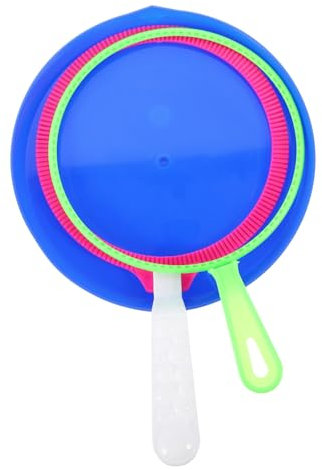 NOLITOY 3Stücke Bubble Ring Set Seifenblasenmacher Set für Junge Mädchen Langlebig und Sicher für Außenbereich Spielzeug für Fröhlichkeit Park und Garten