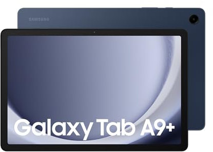 Samsung Galaxy Tab A9+ Android Tablet, 64GB Storage, 4GB Ram, Large Display, 3D Sound, Navy, 3 Year Extended Warranty (UK Version)