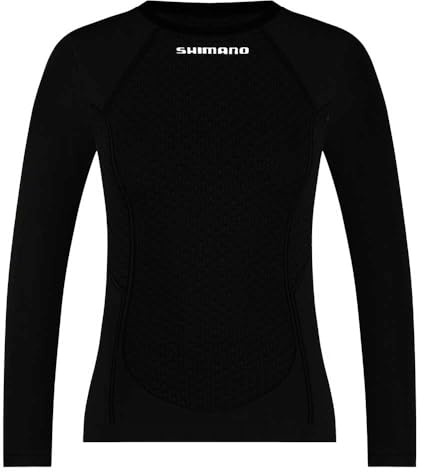 W's Vertex L.S. Base Layer-Black L-XL
