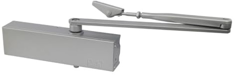 Burg-WÄCHTER TS 2500 SI Door Closer for Single Leaf Interior Doors, Can Be Used on Both Sides, Hydraulic, Variable Adjustable, Door Width up to 125 cm, Door Weight up to 100 kg, Silver