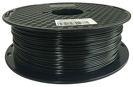 Filament für 3D-Drucker, PC, 1,75 mm, Maßgenauigkeit +/- 0,05 mm, 1 kg Spule (2,2 LBS), 3D-Druckmaterial aus Polycarbonat, Schwarz