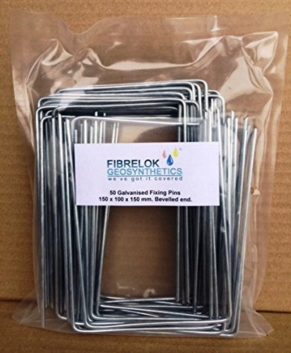Steel Metal Ground Pegs Pins Staples for Weed Control Fabric Membrane Cover Bevelled End Pack 100