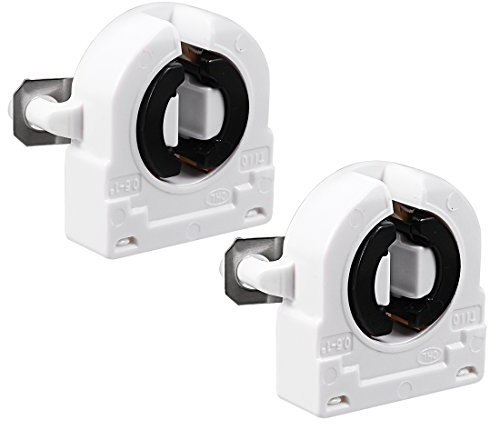 sourcing map 2-tlg. T8-Leuchtstofflampenhalter G13-Sockel, nicht überbrückte Grabsteinlampenfassung AC 500 V 2A für LED-Leuchtstoffröhre