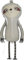 Betallic 18106-P Tier Folienballon, Large, Grau