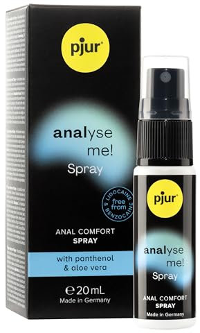 pjur analyse me! Spray - für komfortablen Analsex - Panthenol & Aloe unterstützen die Dehnfähigkeit der Haut (20ml)