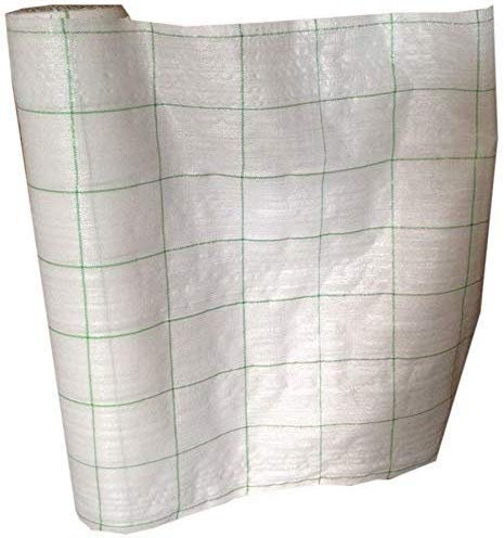 Telo Pacciamatura Professionale anti alga / erbacce, permeabile, resistente e duraturo (103g/m2) - Stabilizzazione UV - Varie misure (verde, nero, bianco) - Teli pacciamante (105cm X 100m, Bianco)