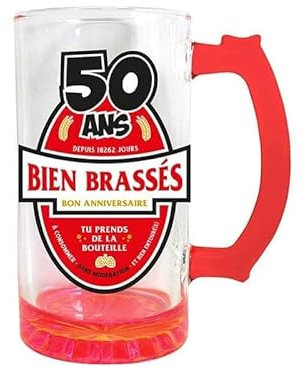 CHOPE A BIERE 50 ANS ROUGE