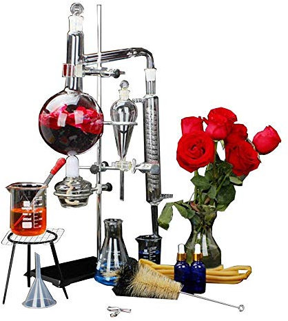 YUEWO 1000ml Labor Ätherisches Öl machen Wasserreiniger Glaswaren-Kits