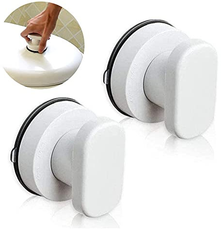 ysister Saugnapf Türgriff 2 Stk Saugnapf Griff Tuer Saugnapf Griff für Glastür Griff Balkontür Außen ohne Bohren für Glas Badezimmer Wand Tragbare Türgriff Robuste Saugnapfschublade Glasspiegel