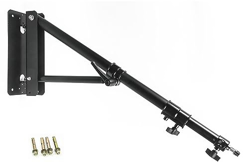 PHOCUS Wandhalterung Galgenarm Fotografie, Ringlicht Wandhalterung Max Länge 70 Zoll/180cm für Fotostudio Video Licht Softbox