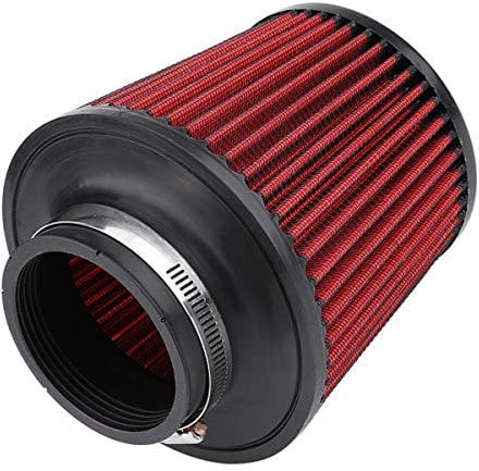Modifica universale per auto Ingresso aria di aspirazione ad alto flusso Filtro aria a cono tondo Pulitore 76Mm Modifica per Auto Presa di Aspirazione Ad Alto Flusso Rotondo Filtro aria sportivo