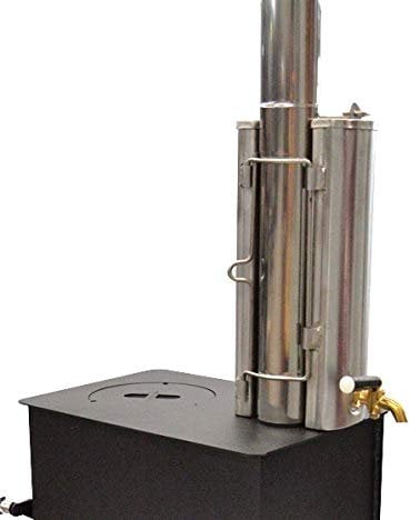 Wood Stove Water Heater Portable Wood Log Burner Boiler for Bell Tent Camping Caravan 3L