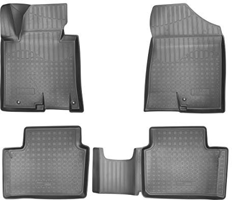 Recambo 3D Gummi Fussmatten passend für KIA Ceed | Pro Ceed | Ceed SW | JD | 2012-2018 | + Rand
