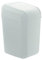 Denox DEN129 Papelera Troya con Tapa basculante 30 litros, Blanco, 350x280x530 mm
