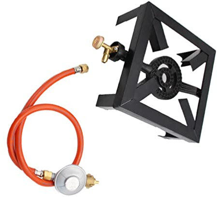 BESPORTBLE Réchaud Au Avec Régulateur De Tuyau Cuisinière à Gaz Réchaud De Camping