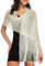 vimate Pashmina Tücher und Wickel für Abendkleider, cremefarbene schimmernde Schaltücher und Wickel für formelle Kleider (DE-Off White)