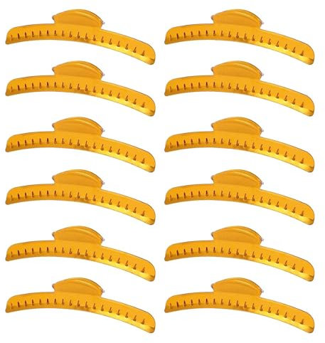 ZIBARBER Hair Clip, 12 PCS Butterfly Metal Finger Wave Clips Clamps, Aluminum Tip, Wavy Hair, Vintage Hairstyle Inspirations for the Classic Woman, Gold, Small, Female