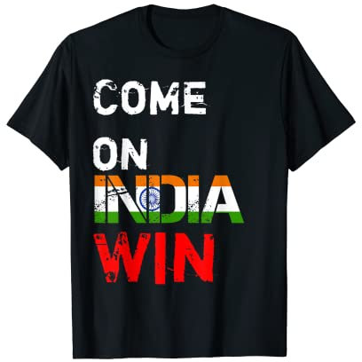 Win India Cricket-T-Shirt: Indian 2019 National Fans Jersey T-Shirt
