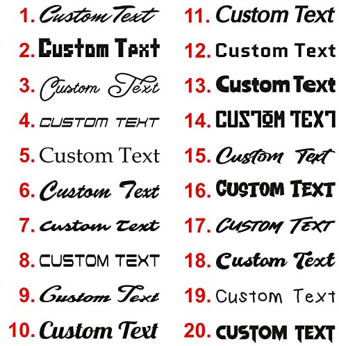 Concept Graphics x2 Custom Text Personalised Name Vinyl Lettering Decal Sticker Print 20cm-100cm car van shop