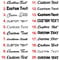 Concept Graphics x2 Custom Text Personalised Name Vinyl Lettering Decal Sticker Print 20cm-100cm car van shop