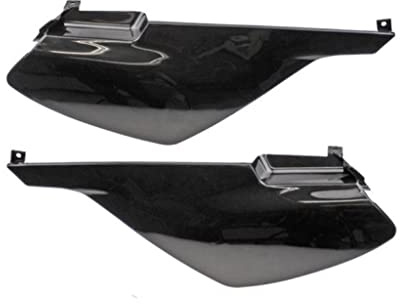Streetparts24 Seitenverkleidung Satz hinten schwarz passend für Derbi Senda X-Treme, DRD, SM, R 50 – links & rechts – Verkleidung hinten – Moped Kunststoffteile – Baujahr 2000–2008