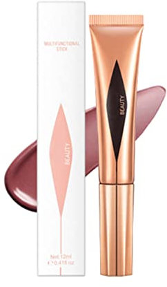 Palillo iluminador | Belleza líquida con cojín - Palillo belleza multifuncional para contorno rostro y cuerpo, maquillaje para mejillas, nariz y barbilla Teksome