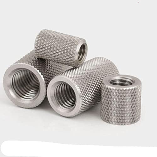 2-10 teile/los Rändelmutter M4 M5 M6 M8 M10 M12 M16 edelstahl Lang gerändelt handfestziehen mutter-m4x10 10 STÜCKE