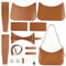 WADORN Material-Sets Für Die Herstellung von Handtaschen Zum Selbermachen, PU-Leder-Umhängetaschen-Nähsets Damen-Unterarmtaschen-Sets Mit Anleitung, DIY-Ledertasche alle Materialien Zubehör, 26x7x18cm