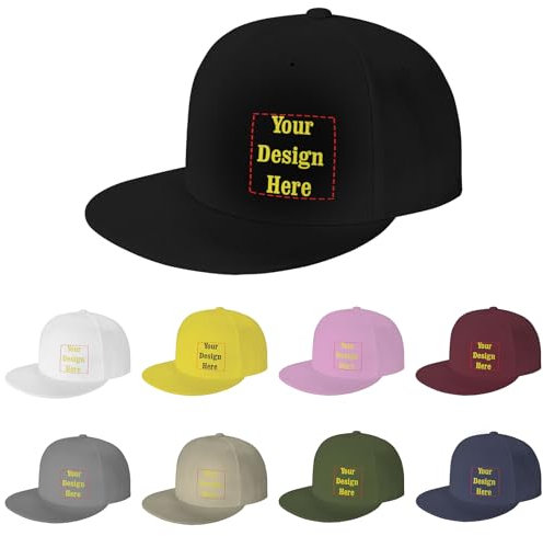 NLWQEKV Personalisierte Mütze, personalisierte Baseballmütze für Männer und Frauen, Unisex-Denim-Baseballmütze, Sandwich-Kappe, personalisierte Papa-Mütze, Trucker-Mütze, verstellbare Mütze