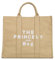 Princely London Shopper The PL Bag Large - Stylische Handtasche Damen - Geräumige Shopper-Tasche mit Reißverschluss & Innenfächern - Beige/Sand