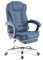 Blisswood Executive Office Chair, Computer Desk Chairs For Home Office, Ergonomic Adjustable Recliner Chair Heavy Duty 360° Swivel Gaming Chair With Footrest For Home Office, Linen Blue