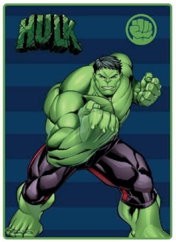 arlis Hulk Marvel Fleecedecke, 100 x 140 cm (Plaid Hulk Marvel)