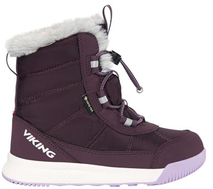 Viking Aery Warm GTX SL Snow Boot, Grape/Lilac, 33 EU
