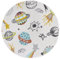 Hanse Home Adventures KinderteppichRund - Planeten Universum Weltraum Raumschiff Sterne Teppich Junge Mädchen für Kinderzimmer, Spielzimmer, Jugendzimmer, Wohnzimmer - Bunt, 140cm