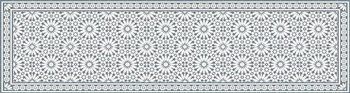 Viniliko Tapis en Vinyle, Bleu, 80 x 300 cm