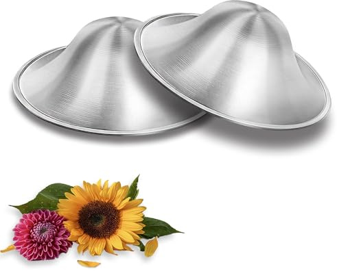 Tumababy The Original Silver - Tazza per allattamento al seno per neonati, accessori per l'allattamento, protezione e calma, argento 925, misura standard