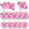 SJJPDYY Its Me Hi Im The Birthday Girl Tableware, Music Decorations - Includes Plates and Napkins for 24 Guests