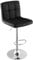 COSTWAY Barhocker 360° drehbar, Barstuhl 65-85 cm Höhenverstellbar aus Kunstleder, Sitzhocker mit Rückenlehne & Fußstütze, Küchenhocker für Esszimmer, Bar, Zuhause, 150kg Belastbar (Schwarz)