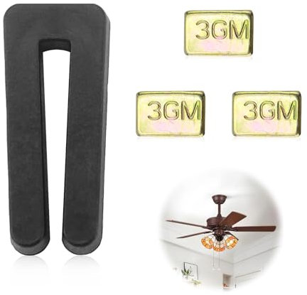 4 Sets Techo Ventilador Aspas Equilibrio SRLWMYI Kit de equilibrio de aspas de ventilador de techo con 12 pesos de Autoadhesivos metal autoadhesivos 3G y 4 Piezas Clips Ventilador para Equilibrar Peso