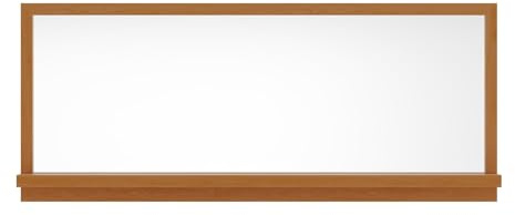 Vente-unique - Miroir Mural avec Tablette en Bois de chêne - L. 120 x H. 50 cm - Naturel - Jiao