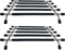 Pro Home Kitchen Trivet Stand Premium Worktop Saver Stainless Steel Stand Heat Resistant Anti Slip For Hot Cooking Pots & Pans (Black, Pack of 2)