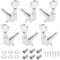 6pcs 3L3R Guitar Tuner Pegs, Chrome Guitar Tuners Machine Heads 45 Degree Bevel Guitar Sealed Tuning Key Knob Guitar String Tuning Pegs for Acoustic or Electric Guitar
