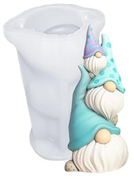 Silikonformen Kerzenform Ostern Wichtel Gießformen, DIY 3D Ostern Wichtel Kerzenformen zum Gießen, Kerzengießform Gießform für die Herstellung von Aromasteinen, Seife (1 Stück/TypA)