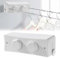 Tendedero Retráctil Ajustable 5.1m, 2 Inoxidable Cuerdas Tendedero Extensible Pared Montado,Ajuste con botón Giratorio,Capacidad de Carga 20 kg,para baño, balcón, Hotel,Exterior