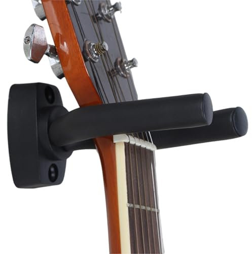 Guitar Wall Mount - Guitar Wall Hook, 5,3*2,8 -Zoll -Gitarrenbügel -Klammer | Nonrutsche Gitarrenbügelhalter für Akustik- und Elektrogitarren Bass Banjo Mandoline, Rotatable Joch-Gitarren-Accessoires