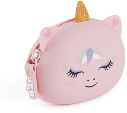 Back2Fun Mondero Silicona Puppies Unicornio B2f, Accessoire de Voyage-Portefeuille Mixte Enfant, Rose, 90 x 70 x 35 mm