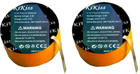 2 batterie CP1254 da 200 mAh, compatibili con cuffie Sennheiser Momentum True Wireless 2, ai polimeri di litio, 0 cicli, con kit di attrezzi