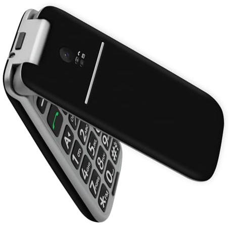 artfone G3 4G Telefono Cellulare per Anziani丨Flip Telefoni Cellulari con Tasti Grandi丨2.4 Display丨Funzione SOS丨Volume Alto丨Chiamata Rapida丨Batteria da 1300 mAh丨Base di Ricarica丨Bluetooth丨USB-C - Nero