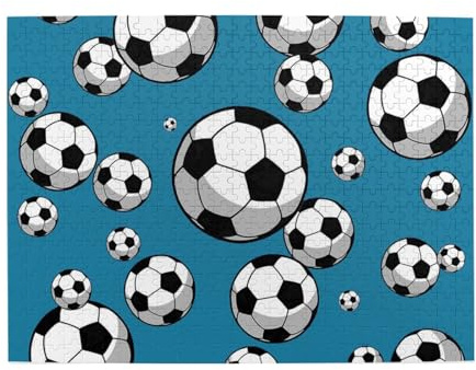Fußball-Puzzle für Erwachsene, 500 Teile – Holzpuzzle für Erwachsene und Senioren